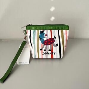 Lesportsac Donkey Wristlet Pouch NWT